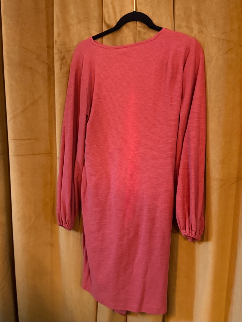 Long Sleeve Rose Shift Dress
